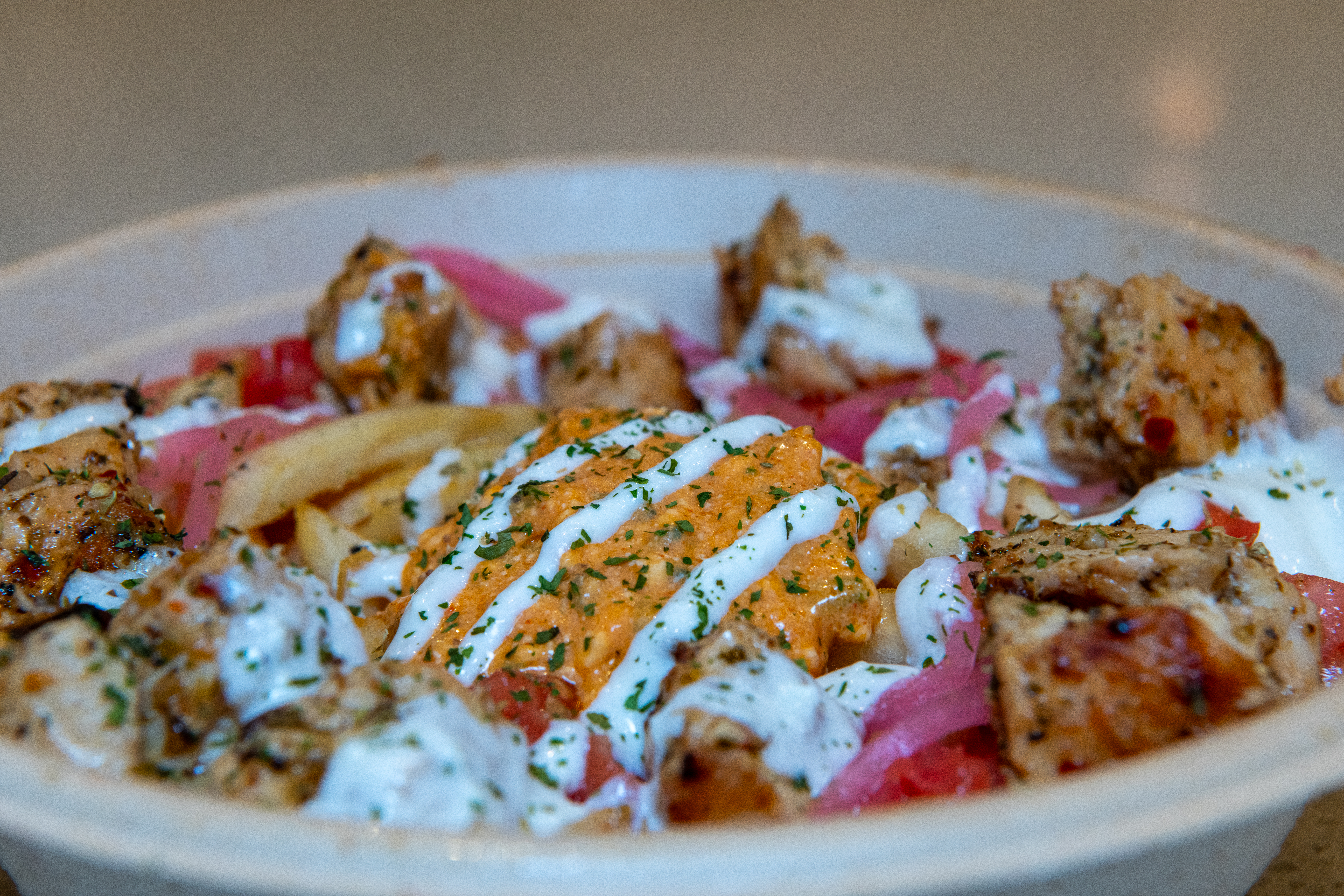 Loaded Fries with Spicy Feta